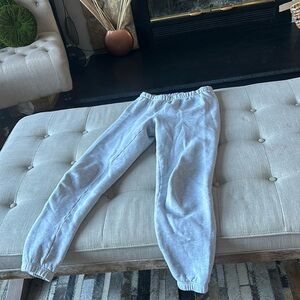 TNA Aritzia Cozy AF Fleece Jogger Sweatpants Size XS in Heather Grey